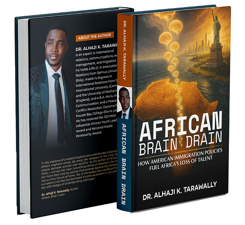 African Brain Drain by Dr. Alhaji K. Tarawally - Cover