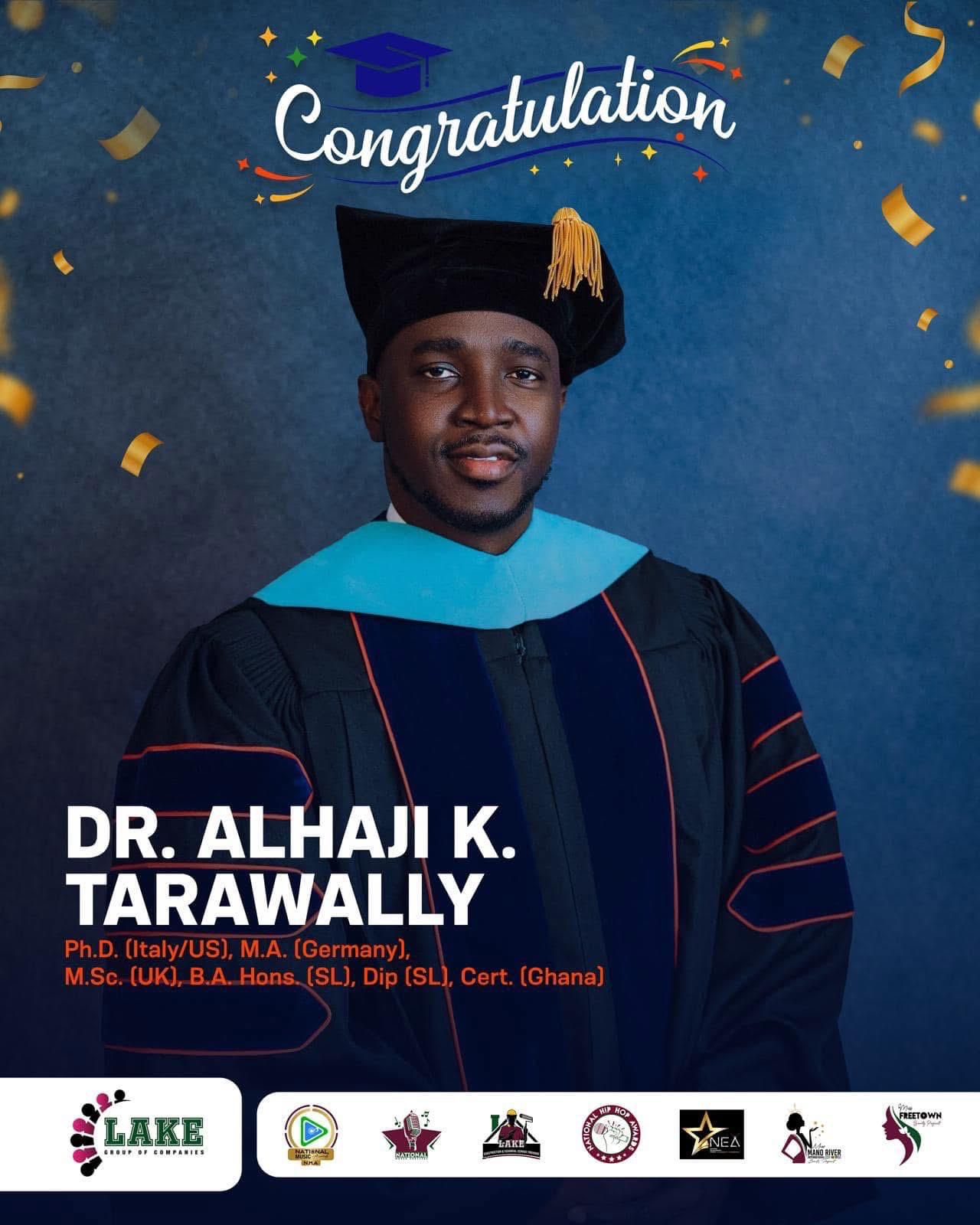 Dr. Alhaji K. Tarawally- newly appointed Adjunct Professor at Schiller International University Dr. Alhaji K. Tarawally- newly appointed Adjunct Professor at Schiller International University