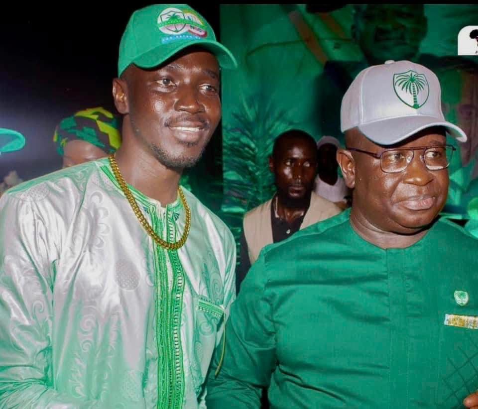 President Julius Maada Bio - Sierra Leone (L) Dr. Alhaji K. Tarawally (R) during the 2023 Alliance launch